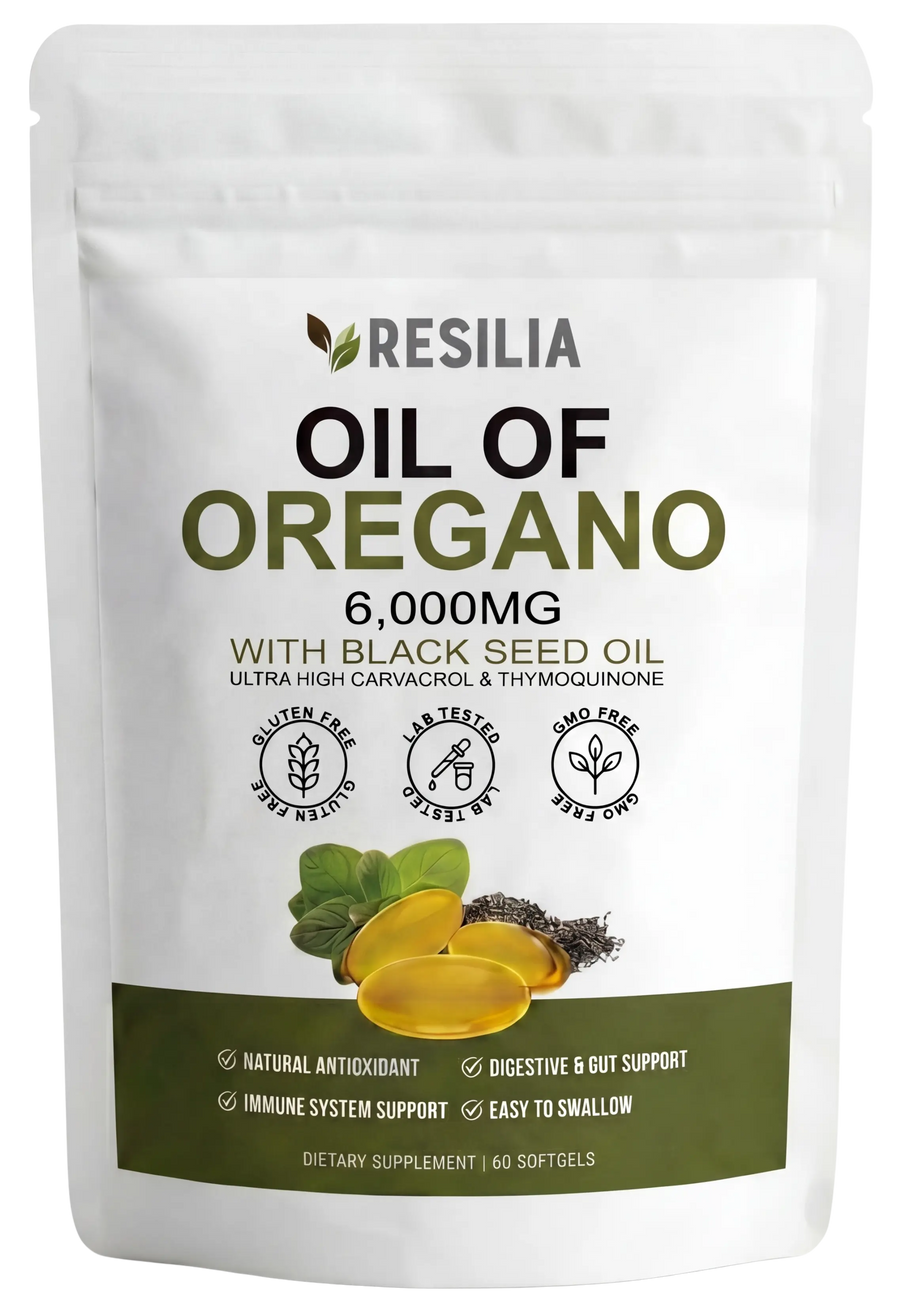 Resilia Oil of Oregano with Ethiopian Black Seed pouch
