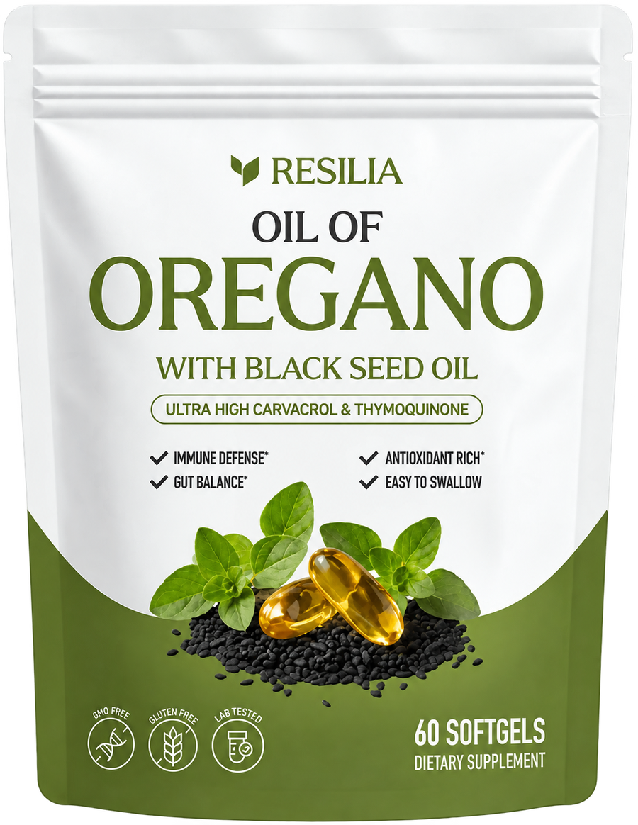 Resilia Aceite de Orégano con Semilla Negra Etíope en bolsa