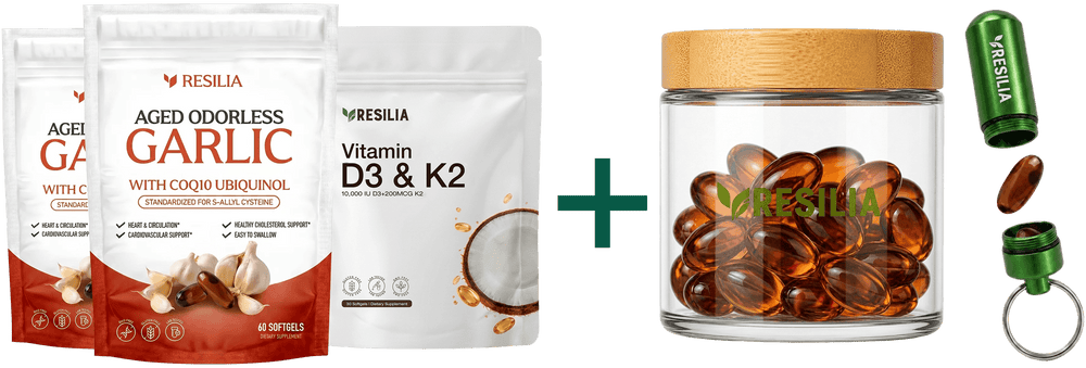 Resilia Aged Garlic bundle with free gifts