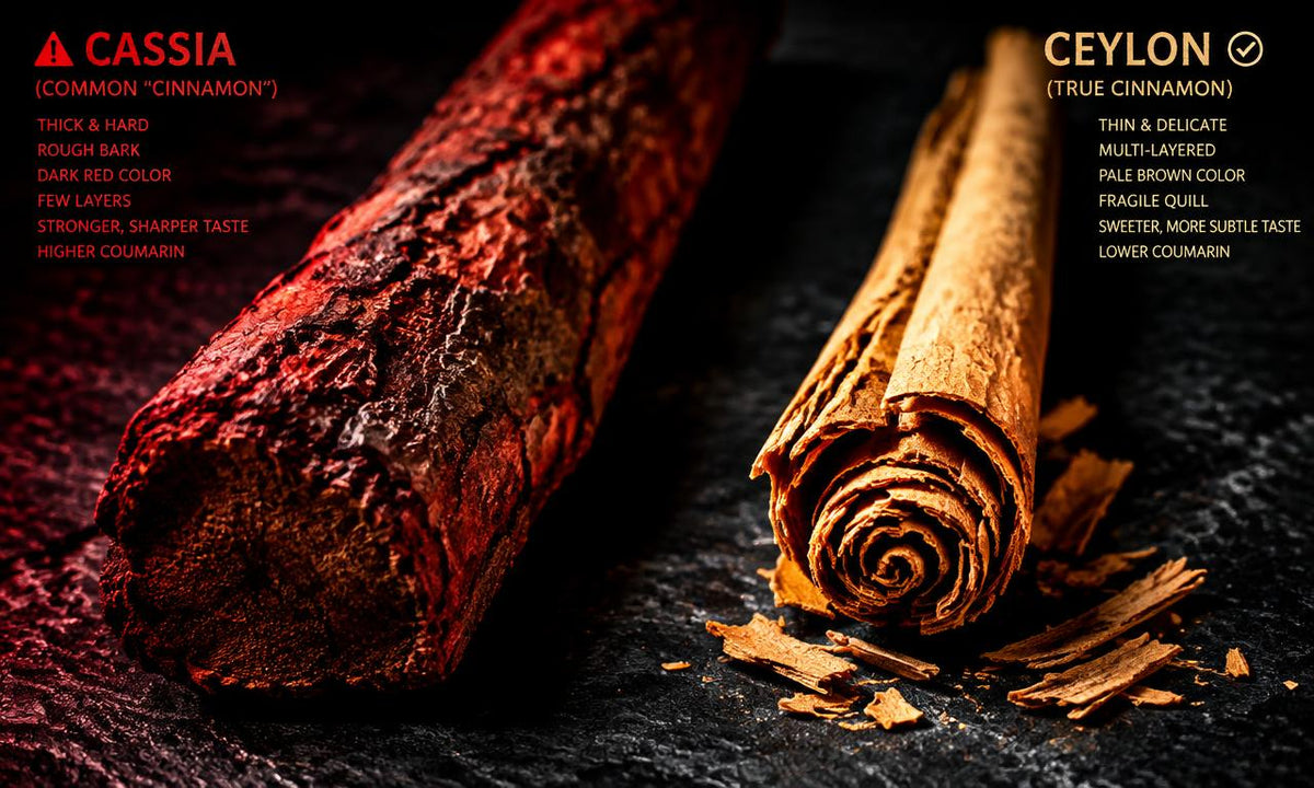 Cassia vs Ceylon cinnamon