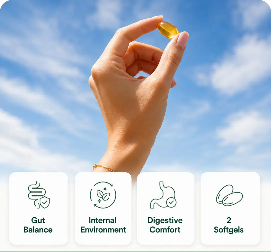 It turns extreme cleanse routines into two daily softgels