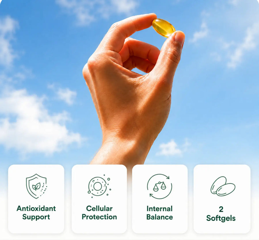 It turns a complicated wellness routine into two daily softgels