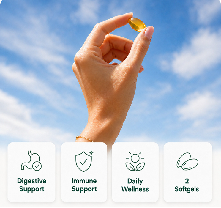 It makes taking back control as simple as two daily softgels