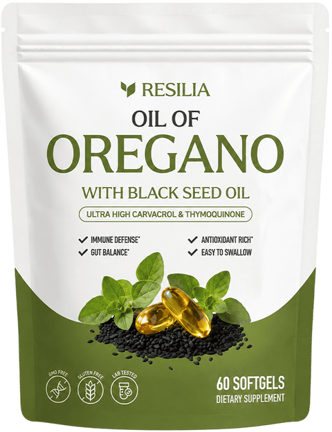 Resilia Oil of Oregano + Black Seed Oil
